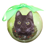 Gato Negro Navidad Ornamento A Prueba De Roturas Bola
