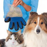 Peine Guante Para Mascotas Gatos Y Perros Azul Pack 3 Unidad