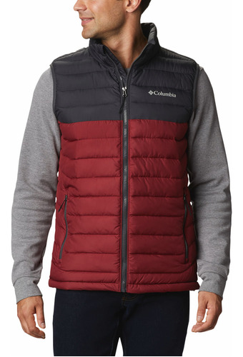 Chaleco Columbia Powder Lite Hombre  (red Jasper/shark)