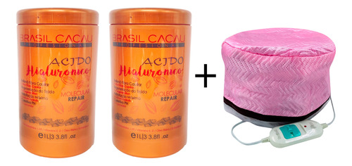 2 Acido Hialuronico Brasil Cacau By Everglam + Gorro Termico