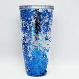 Vaso Glitter Popote Persanalizado 800 Ml