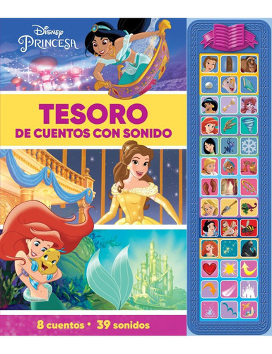 Disney Princesas Tesoro De Cuentos Con Sonido, Cuenta Con 8