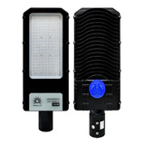 Lampara Led Tipo Vial Suburbana 150 W Con Fotocelda 13500 Lm Color Negro