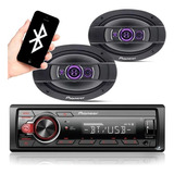 Kit Som Pioneer Radio Mvh-s218bt Bluetooth + 2 Falante 69