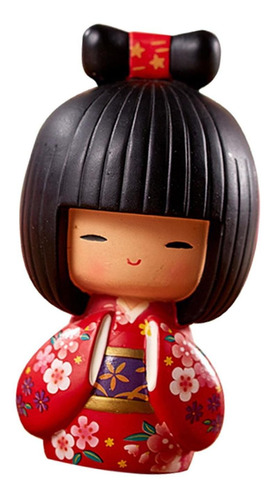 Kokeshi Muñecas Miniatura Kimono Damas Mano Pintura