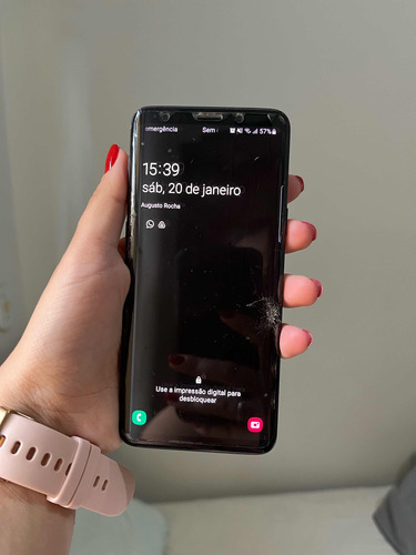 Celular Samsung S9 - Com A Tela Trincada