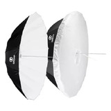 Sombrinha Capa Difusora Preta Branca 150cm  Flash Bw16-60s