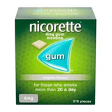 Nicorette Gum 210 Chicles Sabor Clasico Original 4 Mg