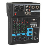 Mezclador Usb Mini De 4 Canales Para Consola Profesional Bt