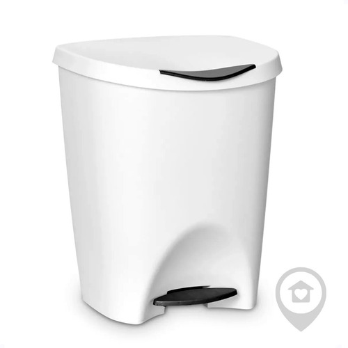 Lixeiras Com Pedal 7,5l Cesto Lixo Cozinha Banheiro Branco
