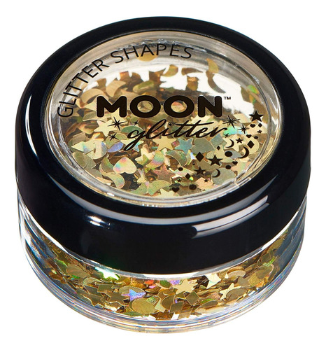 Moon Glitter - Formas Holograficas De Purpurina  100% Purpu