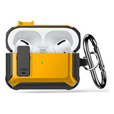 Funda Para AirPods Pro 2 , Cerradura Militar Amarillo