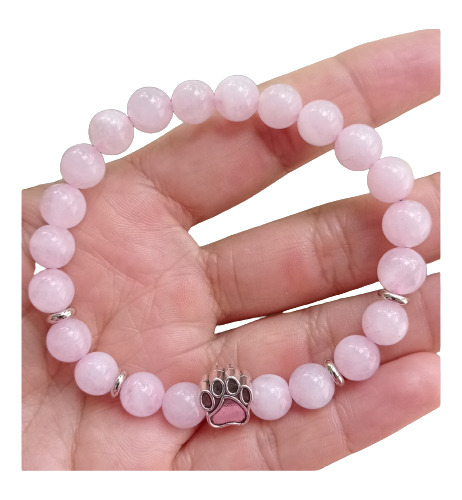 Pulsera Cuarzo Rosa 8 Mm Meditación / Amor 