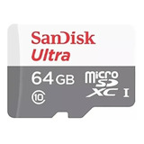Tarjeta Memoria Micro Sd 64gb 80mb/s Sandisk Clase 10 