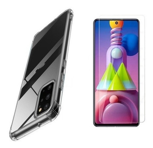 Película De Ultra Gel Samsung Galaxy M51 + Capa Antishock