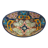 Lavabo De Sobreponer Decorado A Mano Talavera