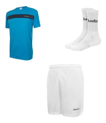 Remera Short Medias Hombre Tenis Padel Conjunto Kadur Combo