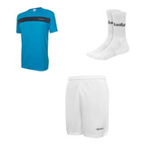 Remera Short Medias Hombre Tenis Padel Conjunto Kadur Combo