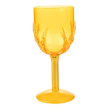 Taça Halloween Decoração Luxo Acrilica - Dia Das Bruxas Cor Laranja Com Dourado