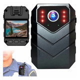 Camara Corporal Policiaca Vision Nocturna N10 Color Negro Full Hd