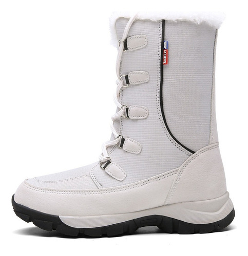 Botas De Nieve Mujer Invierno Cálido Exterior Impermeable