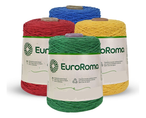 Barbante Euroroma 600g 4 Unidades Número 4, 6 Ou 8 Promoção