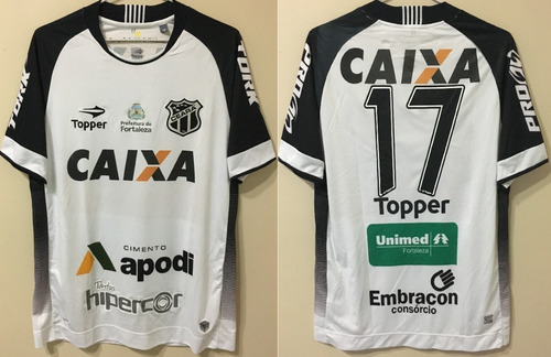 Camisa Ceará Topper 2017 Tam G #17 Usada Em Jogo Excelente 