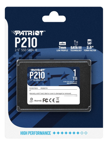 Disco Duro Solido Ssd Patriot P210 1tb Sata 