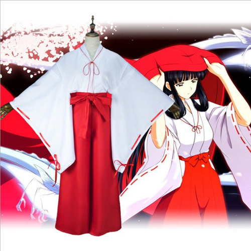 Roupas Japonesas Cosplay Inuyasha Kikyou Miko Cos