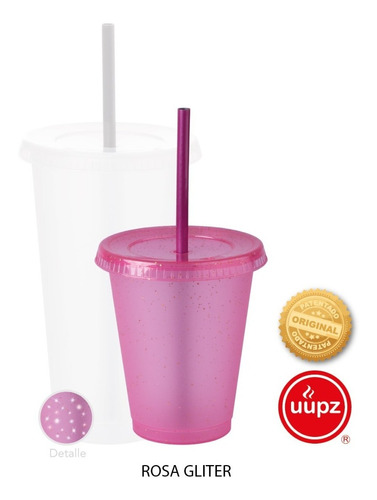 50 Vasos Reusables Con Popote Tipo Star Venti Mini 16 Oz