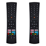 Kit 2 Controle Remoto Compatível Tv Multilaser Tl026 Tl027