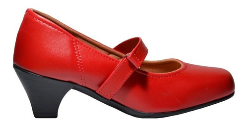 Sapato Feminino Salto Baixo Grosso - Confortável Vintage