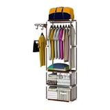 Rack Para Ropa Organizador Closet Recamara Gancho Lateral