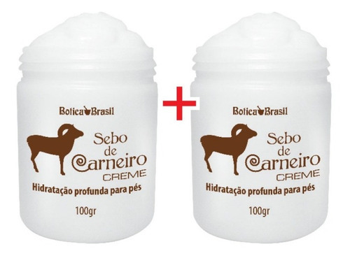  Hidratação Profunda Pés Creme Sebo De Carneiro 2 Unidades