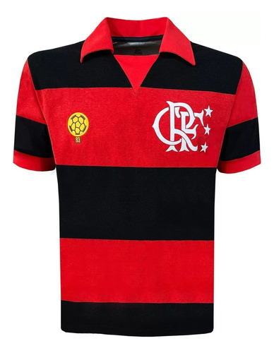 Camisa Flamengo Retrô 1984 Original Rubro Negra Liga Retrô