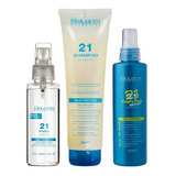 Salerm 21 Kit Silk Protein Finish + Shampoo + Express Spray