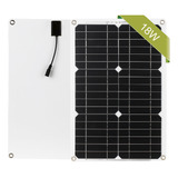 Módulo De 12 V Y 18 W Con Kits De Cable Solar De Conexión A