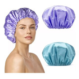 Gorros De Baño Ducha Doble Capa Impermeable Reutilizable 2pz