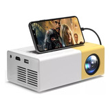 Mini Proyector Micro El Hogar Cine Casa Sala Conferencias Color Yellow White