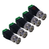 Conector Bnc Macho Video Balun Cctv Kit 5 Piezas