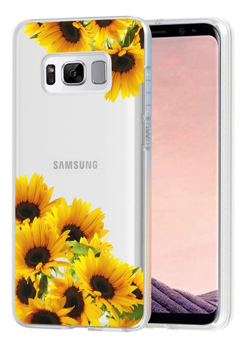 Funda Para Samsung Galaxy S8 Plus - Transparente/girasoles