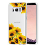 Funda Para Samsung Galaxy S8 Plus - Transparente/girasoles