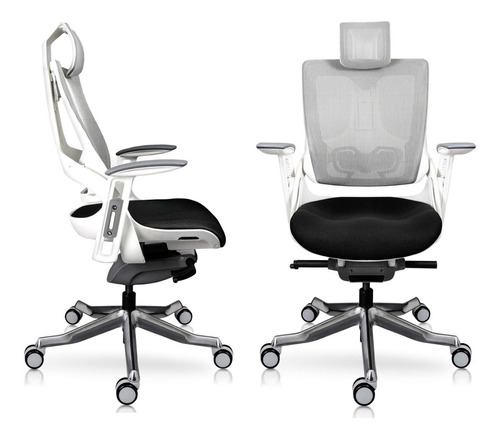 Silla Gamer Ergonomica Multiposiciones Blanca Madagascar____