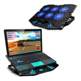 Redlemon Ventilador Y Soporte Para Laptop Gamer Con Luz Led,