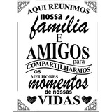 Adesivo Decorativo Para Tambor Familia & Amigos Médio