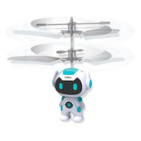 Mini Robô Drone Voador Quadricóptero Recarregável Polibrinq Cor Branco