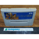 Europe Battle Line Simulation Super Famicom Nintendo Japonês