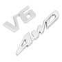 Calcomana Metlica Con El Emblema De Fender 4wd V6