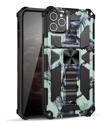 Funda Con Soporte Magnético De Camuflaje Para iPhone 14 Pro