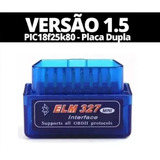 Scanner Elm327 Obd2 Bluetooth Vs 1.5 Placa Dupla Pic 8f25k80